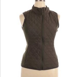 Quilted Athleta Vest - Sm - Olive Green - Likenew